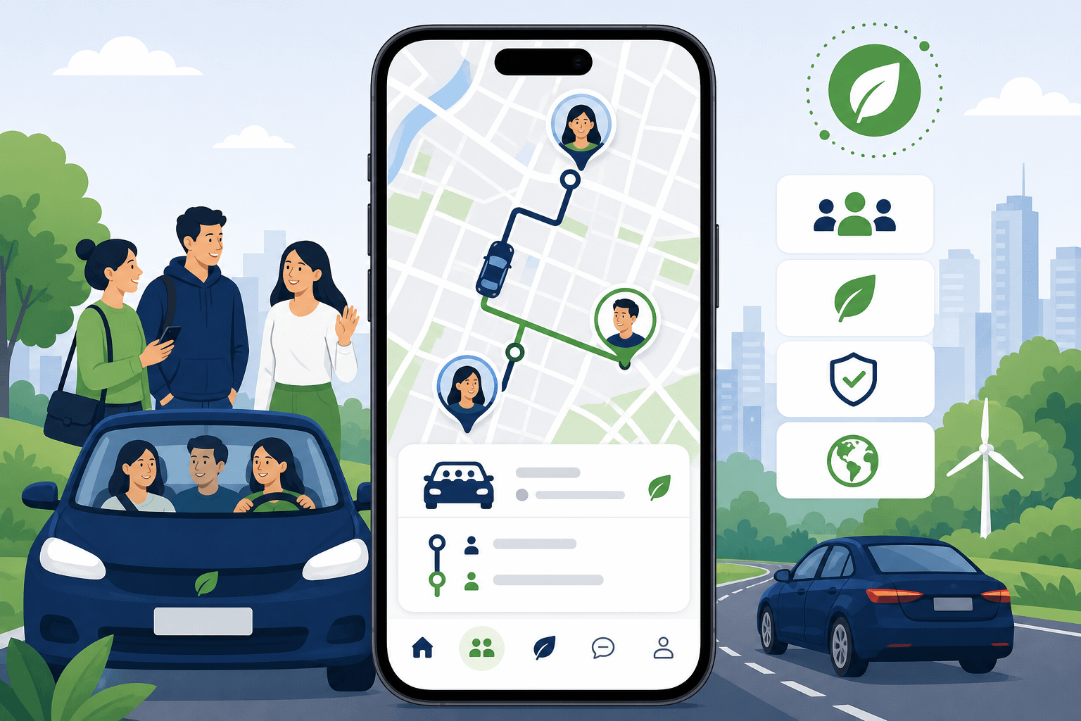 CommunityRides carpool app